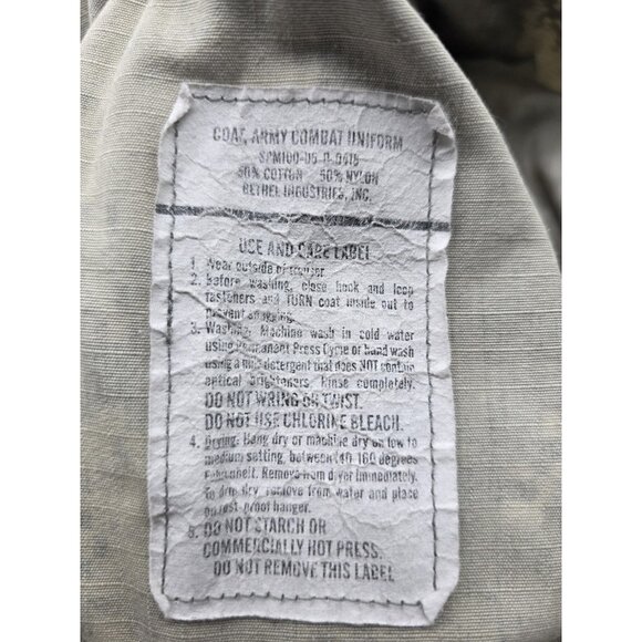 US Army Combat Uniform Jacket Mens Medium Long ACU Camo Digital Ripstop Military - Picture 6 of 7